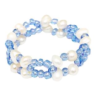 RTEP 韩国swingset天然淡水珍珠满天星可爱风手作巴洛克戒指指环