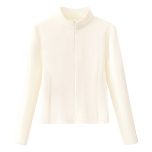 都市丽人摇粒绒打底衫女内搭冬可外穿加绒修身保暖女士立领上衣Y