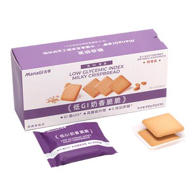 吉零低GI奶香薄脆饼干糕点点心糖友孕妇解馋早餐休闲零食小吃