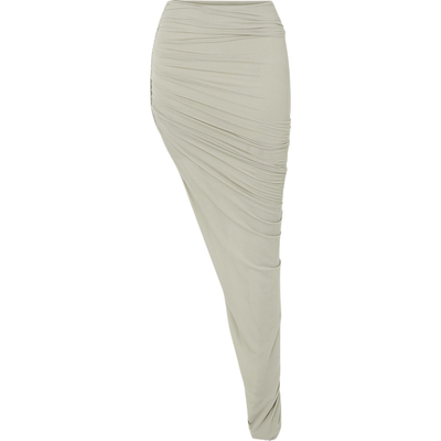 Rick Owens 春夏女不对称褶饰弹力半身裙