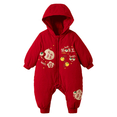 威尔贝鲁冬季连体哈衣拜年服