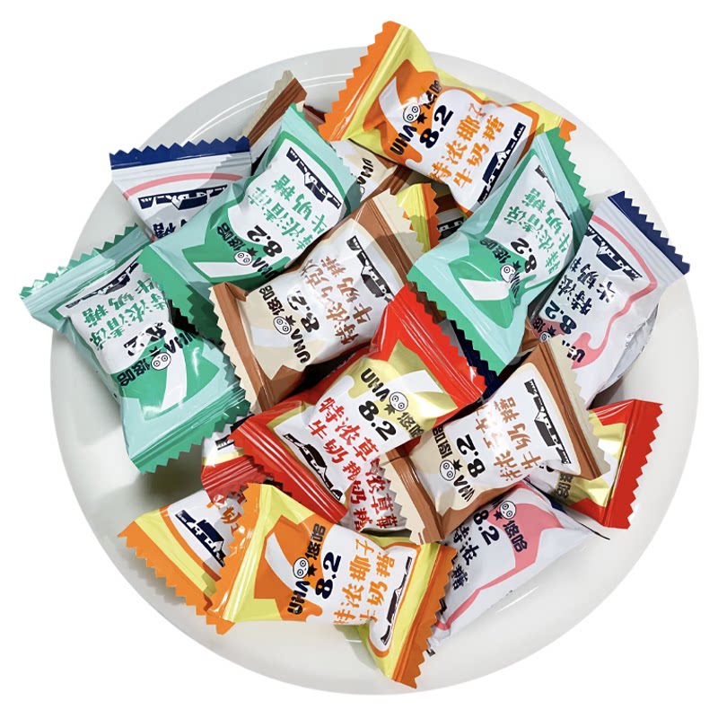 【悠哈】UHA特浓牛奶糖500g/300g/1kg喜糖混合糖果批发团购中秋