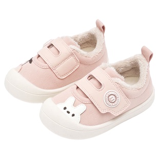 m1m2西班牙童鞋女童帆布鞋加绒软底男宝宝饼干鞋中小童幼儿室内鞋