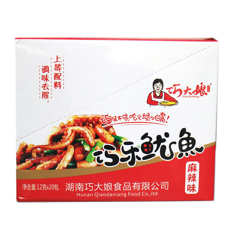 巧大娘鱿鱼开袋即食香辣味巨好吃