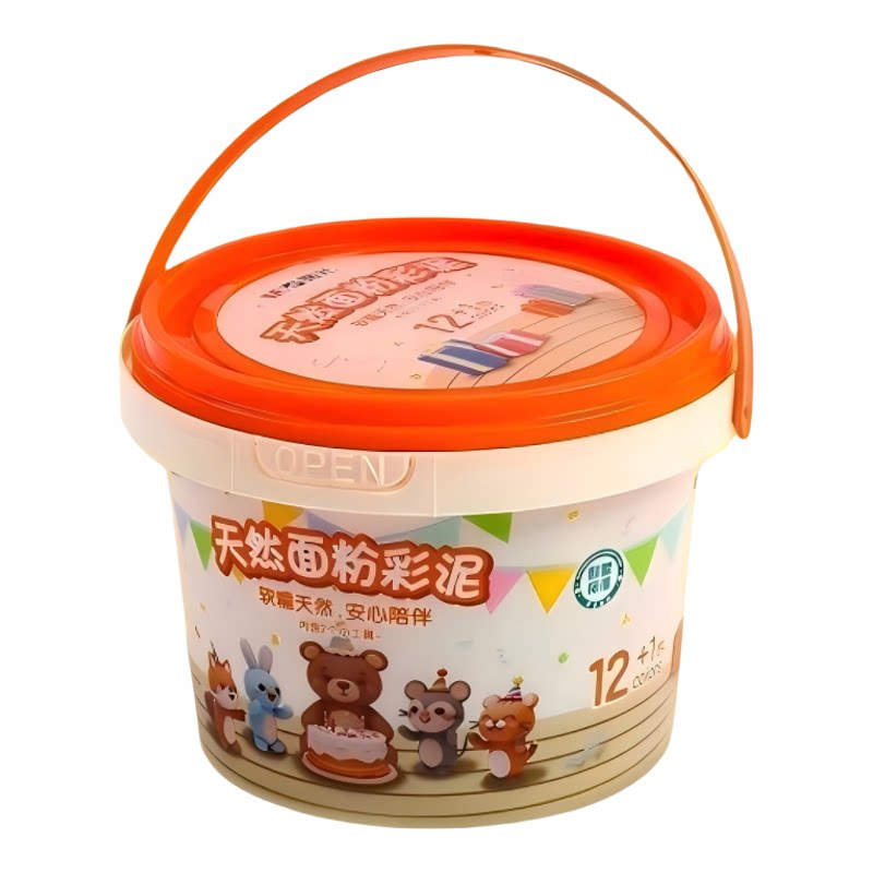 晨光36色超轻粘土无毒桶装含模具