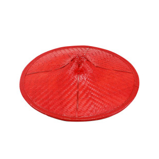 傣族舞蹈竹编斗笠红色花腰帽子儿童节目表演大人少数民族舞台道具