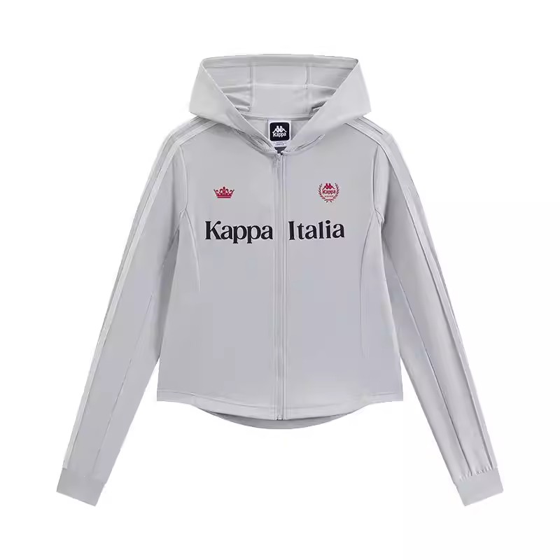 Kappa卡帕女装2026夏季新款美式休闲修身针织连帽外套K0G42MK30D