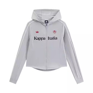 Kappa卡帕女装2026夏季新款美式休闲修身针织连帽外套K0G42MK30D