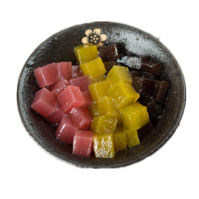 Q蜜粉果黑糖珍珠方形奶茶配料