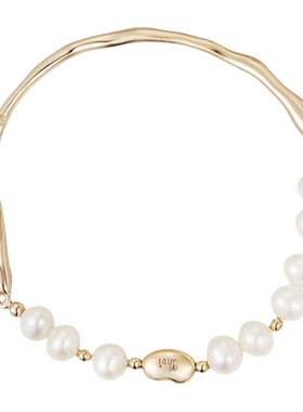 she’s淡水珍珠拼接手链