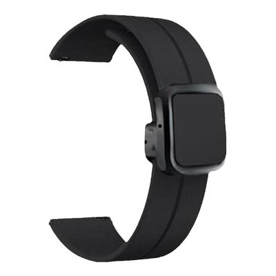 适用小米watch5手表watch S4/Soprt磁吸方扣硅胶S3表带S2运动s1pro智能color2运动华米GTR4/3腕带GTS4秋冬