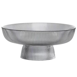 玻璃放切好的水果盘北欧轻奢茶几上摆的零食盘糖果盘子商用家用