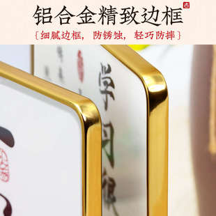 励志日历时钟摆台学习很苦坚持很酷文字书法房间桌面学生摆件自律