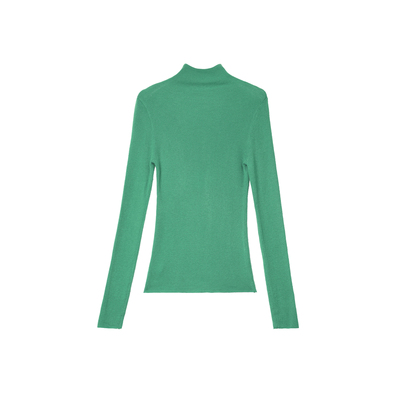 有耳uare丝光羊毛混纺打底衫