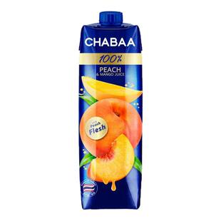 泰国进口恰芭果汁橙汁葡萄芒果汁荔枝汁桃汁1L大瓶饮料