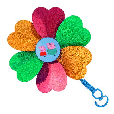 拍下发4只配件旋转七彩通用风车