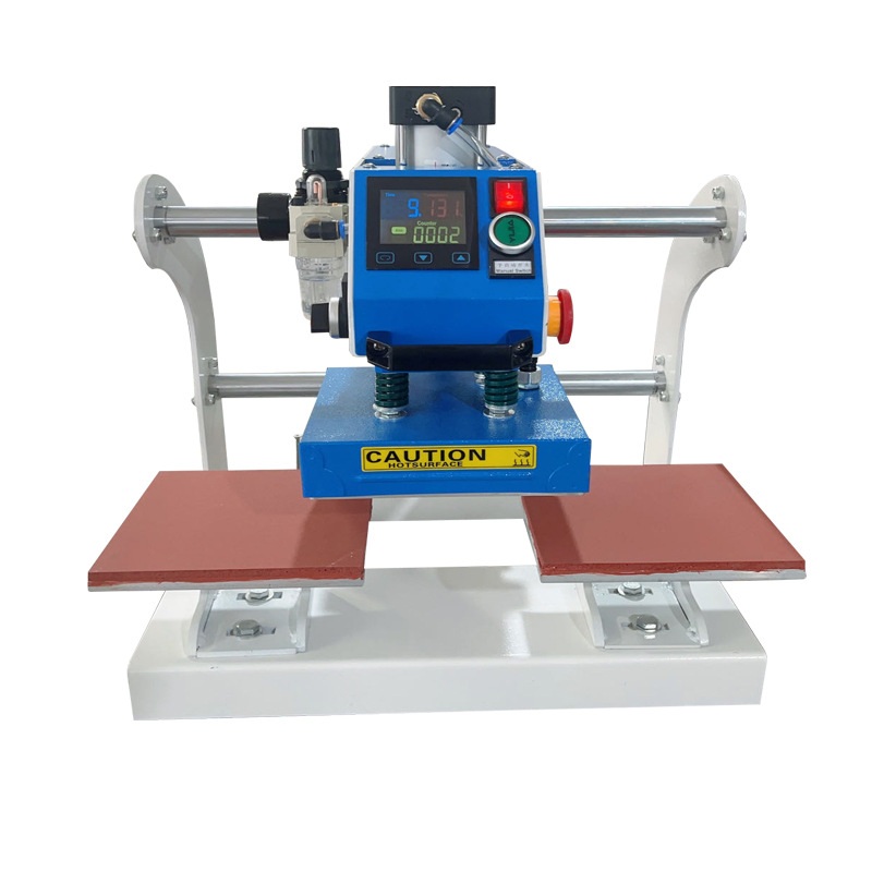 服装印花 上滑加高气动双工位烫画机(STC-QD05)30*30cm