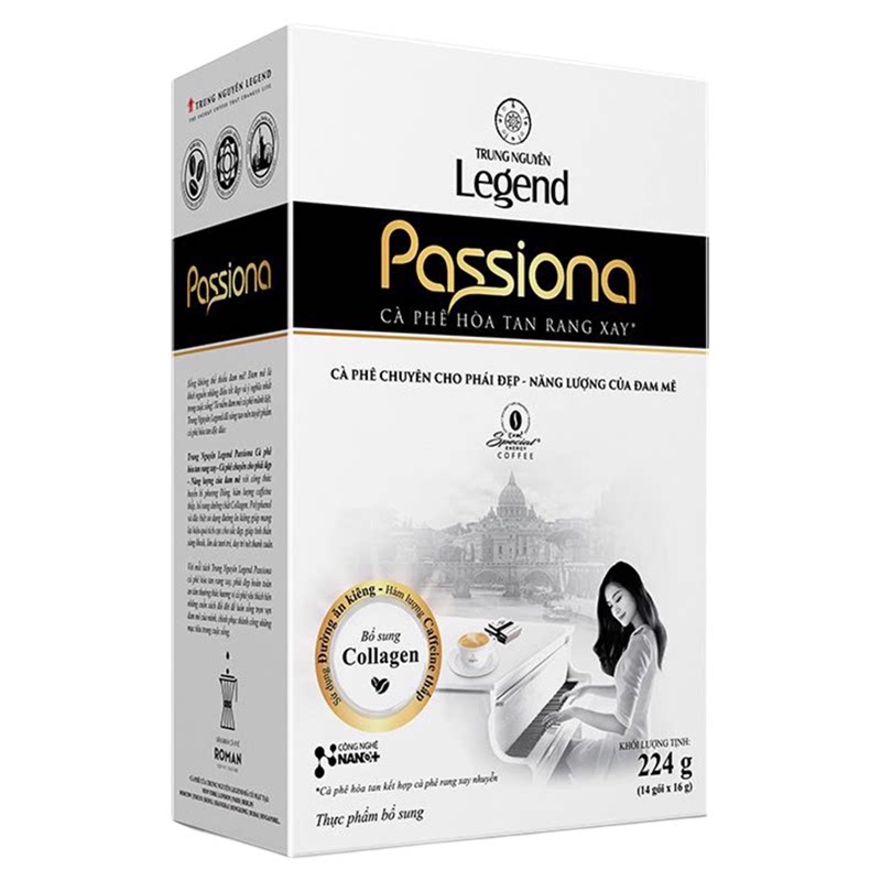 原装越南Legend四合一速溶咖啡中原传奇Passiona女人胶原蛋白正品