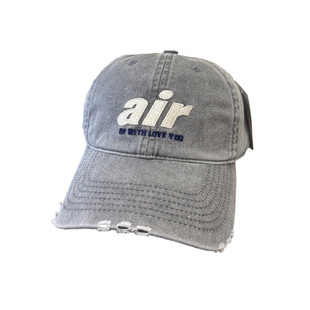 韩国简约刺绣ins字母鸭舌帽女出街百搭软顶显脸小棒球帽春夏防晒