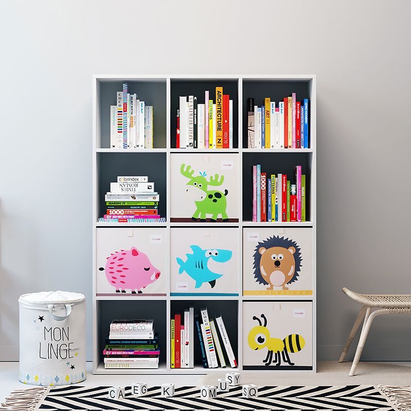 L7可比熊儿童实木收纳柜收纳玩具书架绘架宝宝实木书柜组合柜本架