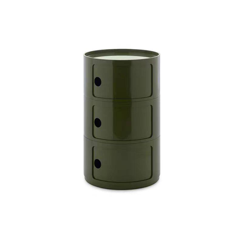 kartell现代简约圆形多层床头柜