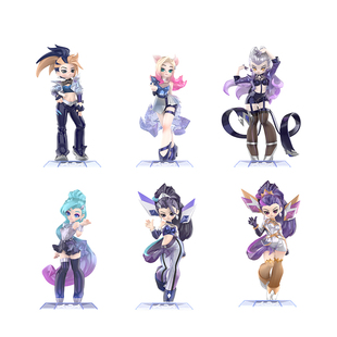 英雄联盟×泡泡玛特联名款 K/DA系列手办盲盒端盒游戏周边摆件