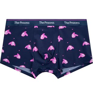 Mikso联名T P潮牌男大内裤锦纶速干透气防夹臀运动四角短裤盒装