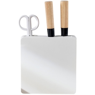 日本刀具收纳架厨房壁挂式刀架橱柜超薄塑料菜刀架隐藏刀座插刀架