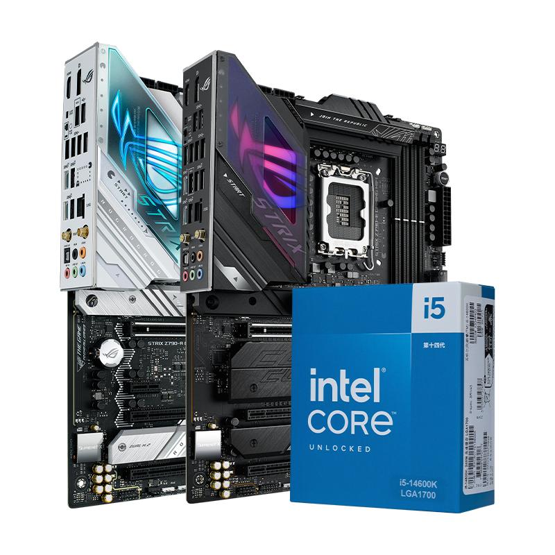 intel/英特尔i5 14600k/14600kf搭华硕z790/b760主板cpu套装