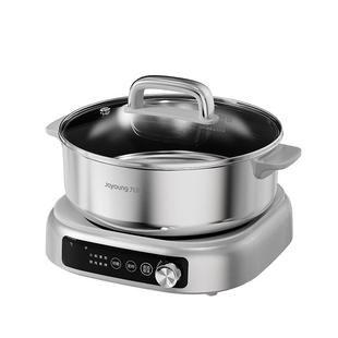 九阳电热火锅不锈钢家用多功能IH秒涮电煮炒煎锅0涂层新款分体式