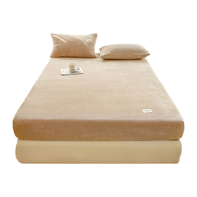 加绒牛奶绒床笠单件秋冬加厚