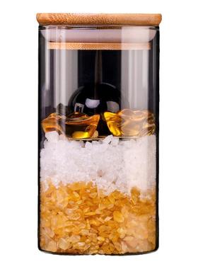 水晶瓶子床头朝西摆件