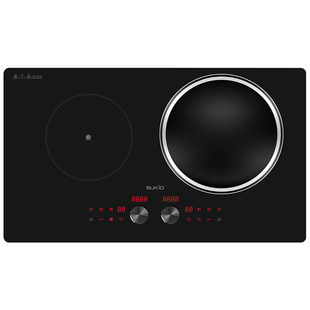 【二级能效】大面板双电磁炉嵌入式大功率双灶平凹电灶爆炒家用