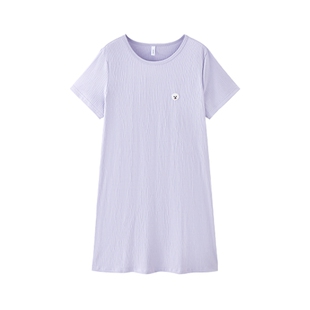GOSO香蜜闺秀简约自在睡衣女士家居服短袖睡裙