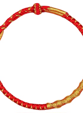 2025蛇年蛇来运转红绳手工编织