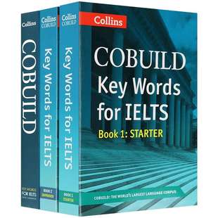 柯林斯雅思分级词汇3本 英文原版 COBUILD Key Words for IELTS 初中高级柯林斯考试工具书 雅思高频词汇可搭阅读听力写作语法口语