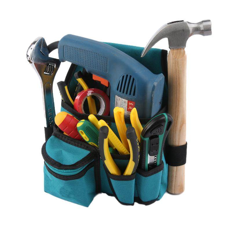 鹏工 工具包电工腰包单肩工具包工具袋加厚帆布多功能五金工具袋