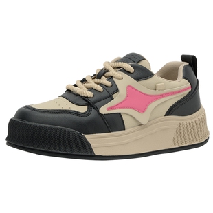 戈美其秋季新款平底交叉绑带板鞋女小个子百搭女鞋休闲小白鞋