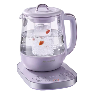 九阳全玻璃沸萃养生壶恒温炖煮一体2025新款办公室烧水花茶煮茶器