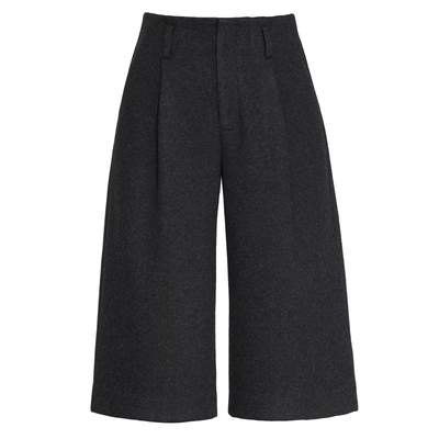 时髦百慕大六分裤加厚毛呢