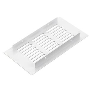 白色橱柜透气网格铝合金散热排气孔罩长方形格栅孔装饰盖鞋柜通风
