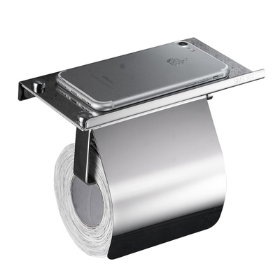 不锈钢手机厕所免打孔卷纸架