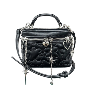 chaos monster小众原创包包 多链条绣花化妆包 甜酷风斜跨小方包