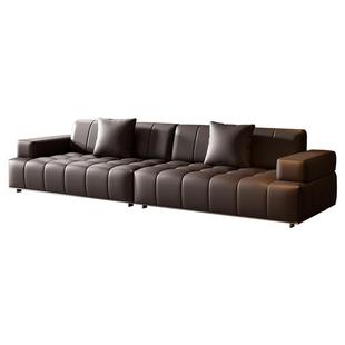 越映越野沙发全青皮真皮沙发头层牛皮直排意式极简客厅劳伦斯沙发