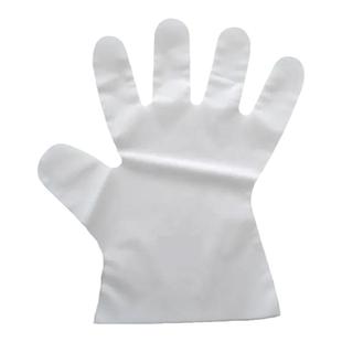 特厚cpe一次性手套磨砂塑料家用剥龙虾手套防水食品餐饮透明100只