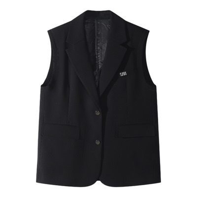 极简休闲百搭女款外穿西服马甲