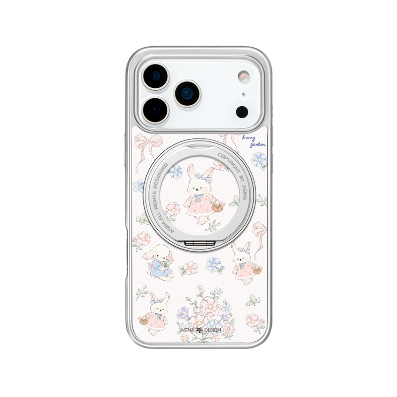 兔子花园适用苹果17Promax手机壳新款iPhone16Pro磁吸带支架保护套Co2支点ip15可爱高级感14好看13pm全包女