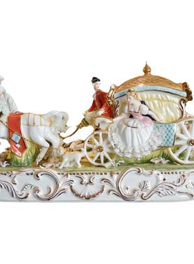 欧式宫廷风奢华蕾丝瓷偶摆件礼物