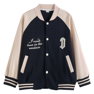 【清仓】女童外套春季儿童时尚炸街春装中大童春秋洋气时髦棒球服