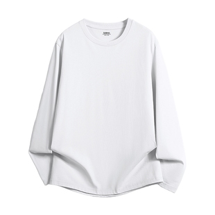 班尼路重磅圆领长袖t恤男春季新款纯棉男士打底衫青少年亲肤上衣A